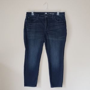 Lee Riders midrise skinny denim blue fade jeans